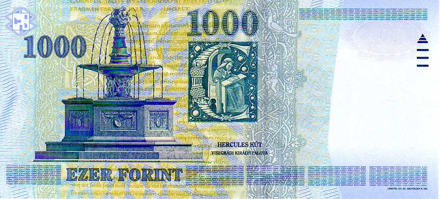 پشت اسکناس — 1000 فورینت مجارستان