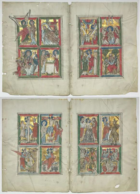 Bifolia with Scenes from the Life of Christ — تصویر رکورد موزهٔ هنر کلیولند (دسترسی آزاد)