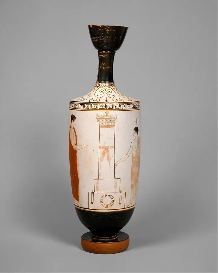 Terracotta lekythos (oil flask) — تصویر رکورد ویکی‌داده