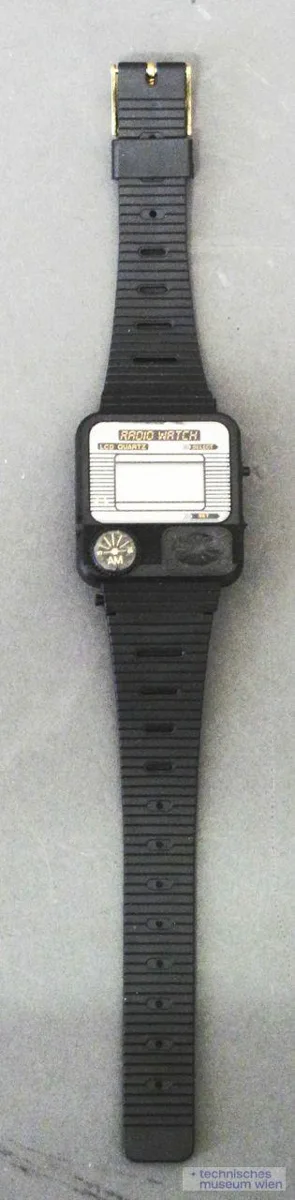 Armbanduhr mit Radio Unimex Radio Watch with LCD Quarz — تصویر رکورد یوروپیانا