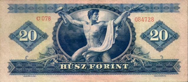 پشت اسکناس — 20 فورینت مجارستان