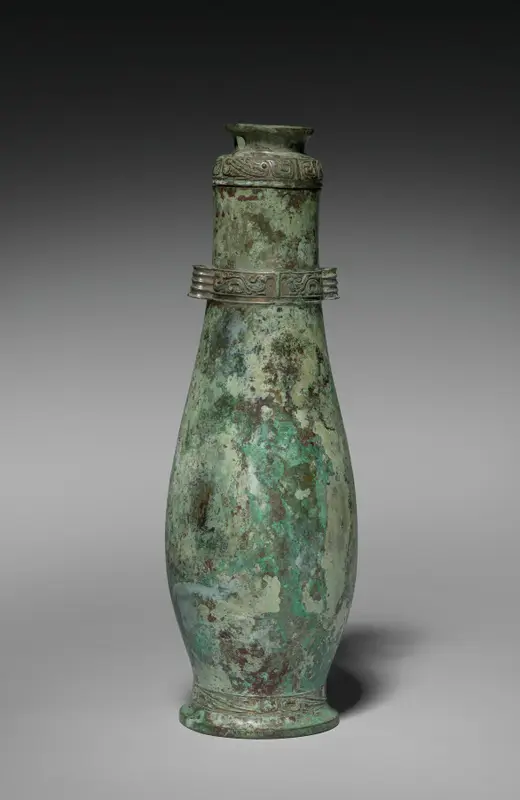 Wine Vessel (Hu) — تصویر رکورد موزهٔ هنر کلیولند (دسترسی آزاد) — شمارهٔ رکورد 1944.61