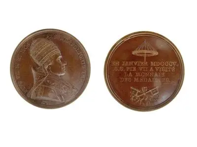 Medalie dedicată vizitei papei la monetărie — تصویر رکورد یوروپیانا