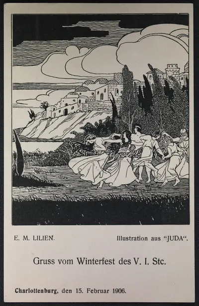 E.M. Lilien: Illustration aus "Juda". — تصویر رکورد یوروپیانا