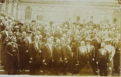 Gruppenfoto auf dem Internationalen Botanischen Kongress Wien 1905 mit Hermann August Theodor Harms — تصویر رکورد یوروپیانا