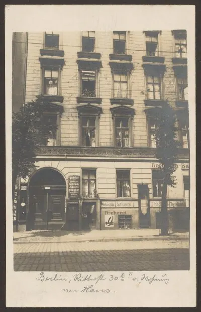 Ansichtskarte Tapezierer und Werkzeugmacher, Ritterstraße 30b — تصویر رکورد یوروپیانا