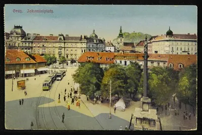Graz. Jakominiplatz. — تصویر رکورد یوروپیانا