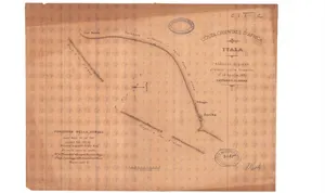 Costa orientale d'Africa : Itala : abbozzo di piano rilevato colla bussola il 19 aprile 1891 / V. Filonardi — تصویر رکورد یوروپیانا