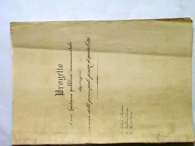 Progetto d'una fontana pubblica monumentale (calcolo della spesa) — تصویر رکورد یوروپیانا