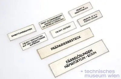 Originale Beschriftungstafeln zu Sub. Nr. 1 - 9 — تصویر رکورد یوروپیانا