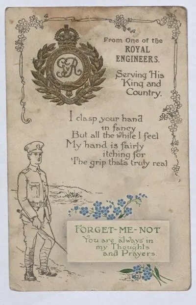 Postcard "from one of the Royal Engineers" — تصویر رکورد یوروپیانا