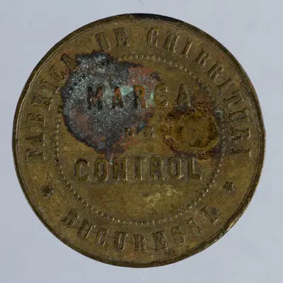 Tehnica: batere; Muchia: netedă; Aversul: Legendă dispusă circular pe margine, delimitată la interior de un cerc perlat. Central, legendă dispusă liniar, pe trei rânduri. Muchia ușor înălțată.; Revers — تصویر رکورد یوروپیانا
