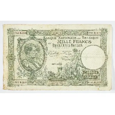 1000 francs / 200 belgas (billet) - Banque nationale de Belgique — تصویر رکورد یوروپیانا
