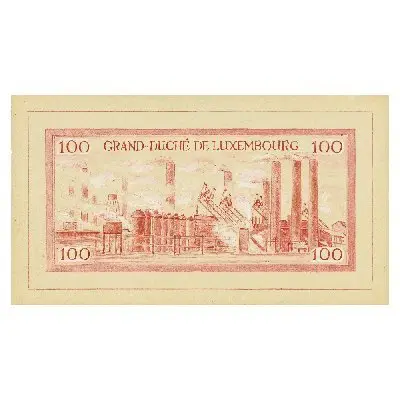 Dessin en crayon d'un billet de 100 francs (1956) — تصویر رکورد یوروپیانا
