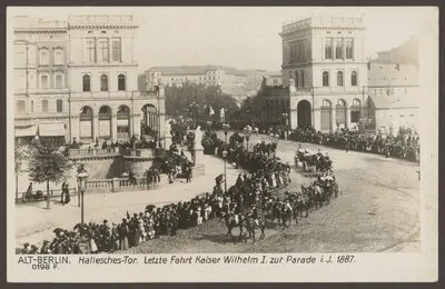 Ansichtskarte Fahrt zur Parade, Hallesches Tor [1/2] — تصویر رکورد یوروپیانا