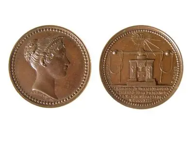 Medalie dedicată vizitei împărătesei Maria Luisa la Monetărie — تصویر رکورد یوروپیانا