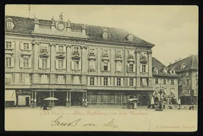 (Alt Graz) - Altes Rathhaus vor dem Umbau — تصویر رکورد یوروپیانا