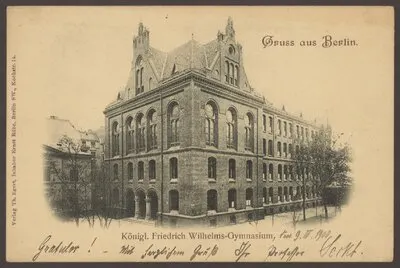 Ansichtskarte "Königl. Friedrich-Wilhelms-Gymnasium", Kochstraße — تصویر رکورد یوروپیانا