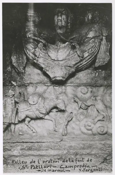 Relief of the oratory of the source of St. Patllari. Camprodon. Of marble — تصویر رکورد یوروپیانا