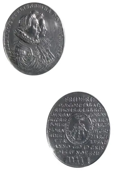 Medalie omagială dedicată lui Frederic al V-lea și Elisabetei ca regi ai Boemiei — تصویر رکورد یوروپیانا