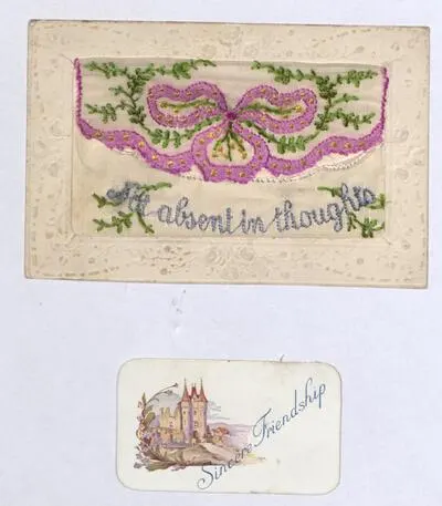 Embroidered postcard and greeting card — تصویر رکورد یوروپیانا