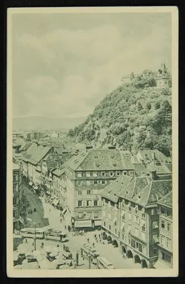 Graz, Hauptplatz mit Schloßberg — تصویر رکورد یوروپیانا