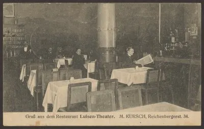 Ansichtskarte "Restaurant Luisen-Theater", Reichenberger Straße 34 — تصویر رکورد یوروپیانا