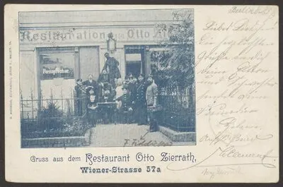 Ansichtskarte Restaurant "Otto Zierrath", Wiener Straße 57a — تصویر رکورد یوروپیانا