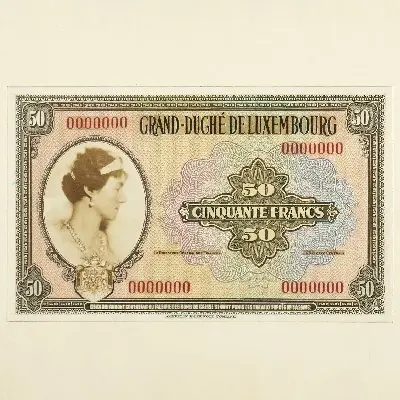 Projet d'un billet de 50 francs non-réalisé de 1931 — تصویر رکورد یوروپیانا