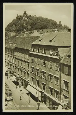 Graz. Herrengasse m. gemaltenem Haus. — تصویر رکورد یوروپیانا