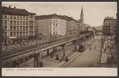 Ansichtskarte Hochbahn, Bahnhof Oranienstraße — تصویر رکورد یوروپیانا
