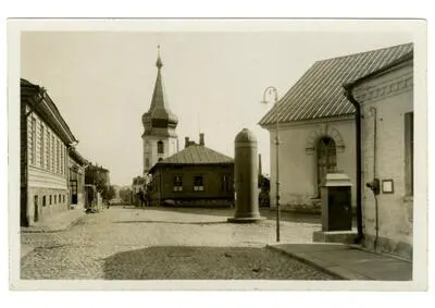 Klostergatan i Viborg, med Viborgs landsförsamlings ... — تصویر رکورد یوروپیانا