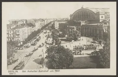 Ansichtskarte "Am Anhalter Bahnhof um 1900" — تصویر رکورد یوروپیانا