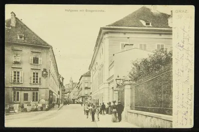 Graz. Hofgasse mit Stiegenkirche — تصویر رکورد یوروپیانا