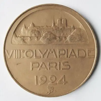 Medalia de participare la a VIII a ediție a Jocurilor Olimpice - Paris, anul 1924 — تصویر رکورد یوروپیانا