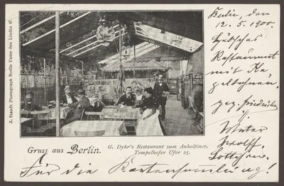 Ansichtskarte Restaurant zum Anhaltiner, Tempelhofer Ufer 25 — تصویر رکورد یوروپیانا