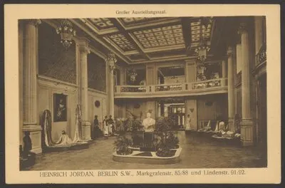 Ansichtskarte Ausstellungssaal im Kaufhaus "Heinrich Jordan", Markgrafenstraße 85-88 — تصویر رکورد یوروپیانا