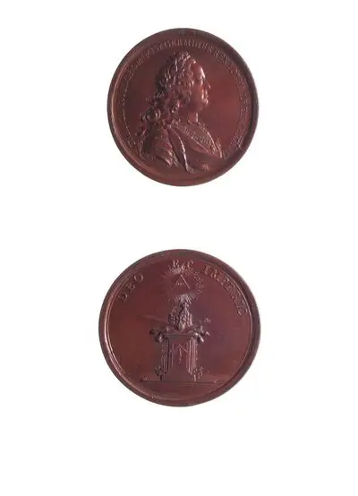 Medalie dedicată încoronării lui Francisc I ca împărat romano-german — تصویر رکورد یوروپیانا