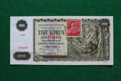 1000 Kčs — تصویر رکورد یوروپیانا