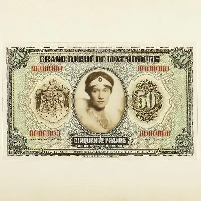 Projet d'un billet de 50 francs non-réalisé — تصویر رکورد یوروپیانا
