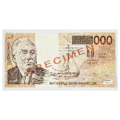 1000 francs (billet) - Banque nationale de Belgique — تصویر رکورد یوروپیانا