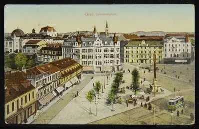 Graz. Jakominiplatz. — تصویر رکورد یوروپیانا