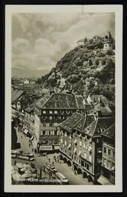GRAZ. HAUPTPLATZ mit SCHLOSSBERG — تصویر رکورد یوروپیانا