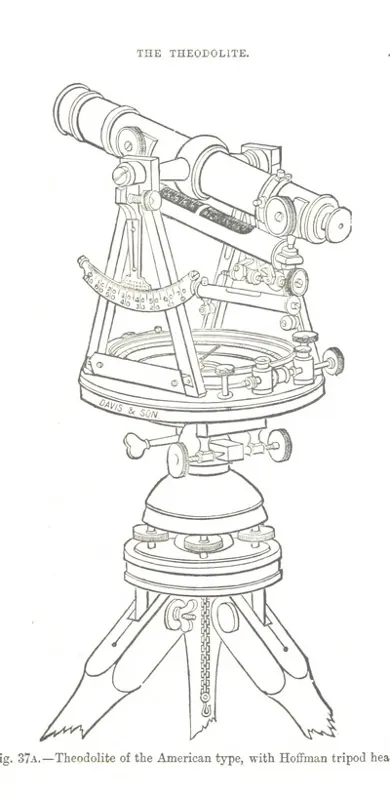 theodolite from "[A Treatise on Mine-surveying ... With ... diagrams.]". — تصویر رکورد یوروپیانا