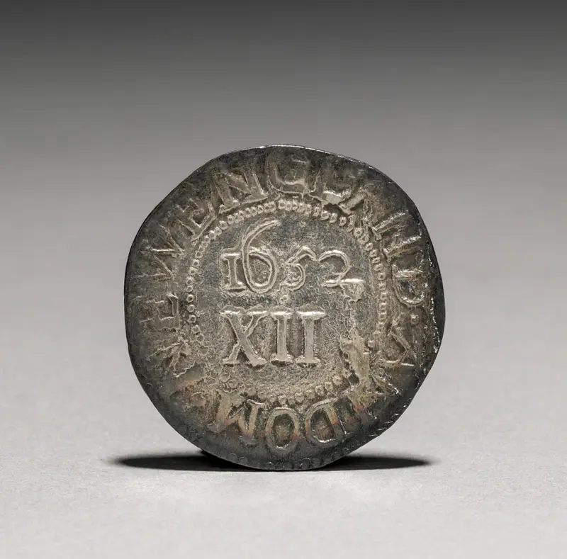 Oak Tree Shilling (reverse) — تصویر رکورد موزهٔ هنر کلیولند (دسترسی آزاد)