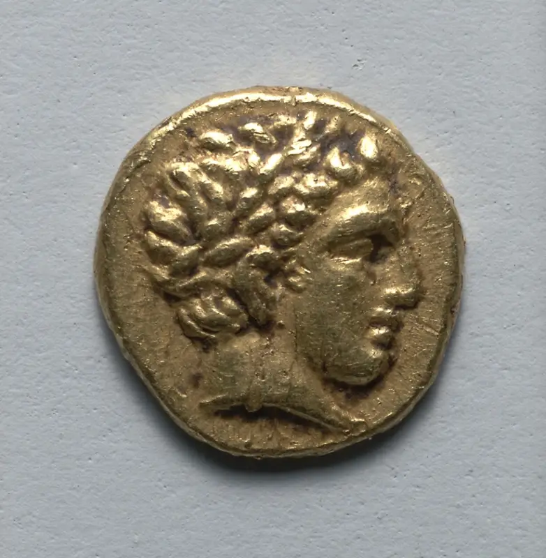 Stater: Head of Apollo r. (obverse) — تصویر رکورد موزهٔ هنر کلیولند (دسترسی آزاد)