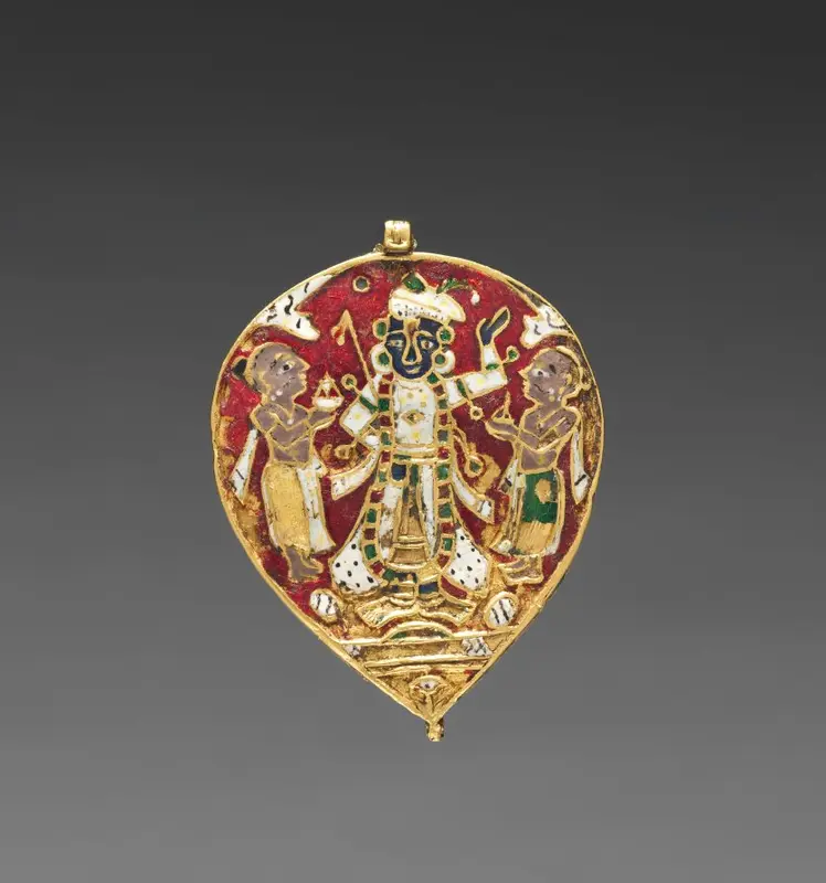 Pendant:  Krishna as Shri Nathji — تصویر رکورد موزهٔ هنر کلیولند (دسترسی آزاد)
