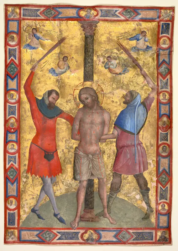 Miniature from a Mariegola: The Flagellation — تصویر رکورد موزهٔ هنر کلیولند (دسترسی آزاد)