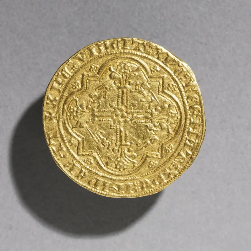 Leopard d'Or of Edward III of England (reverse) — تصویر رکورد موزهٔ هنر کلیولند (دسترسی آزاد)
