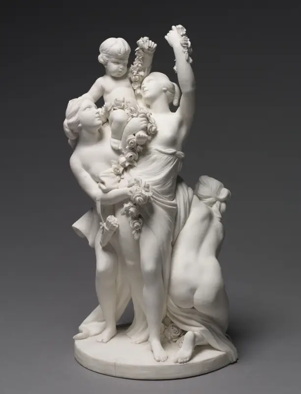 Figure Group of Love Carried by the Three Graces — تصویر رکورد موزهٔ هنر کلیولند (دسترسی آزاد)